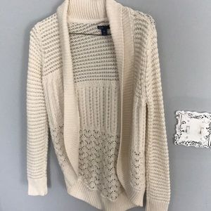 Cream colored cardigan